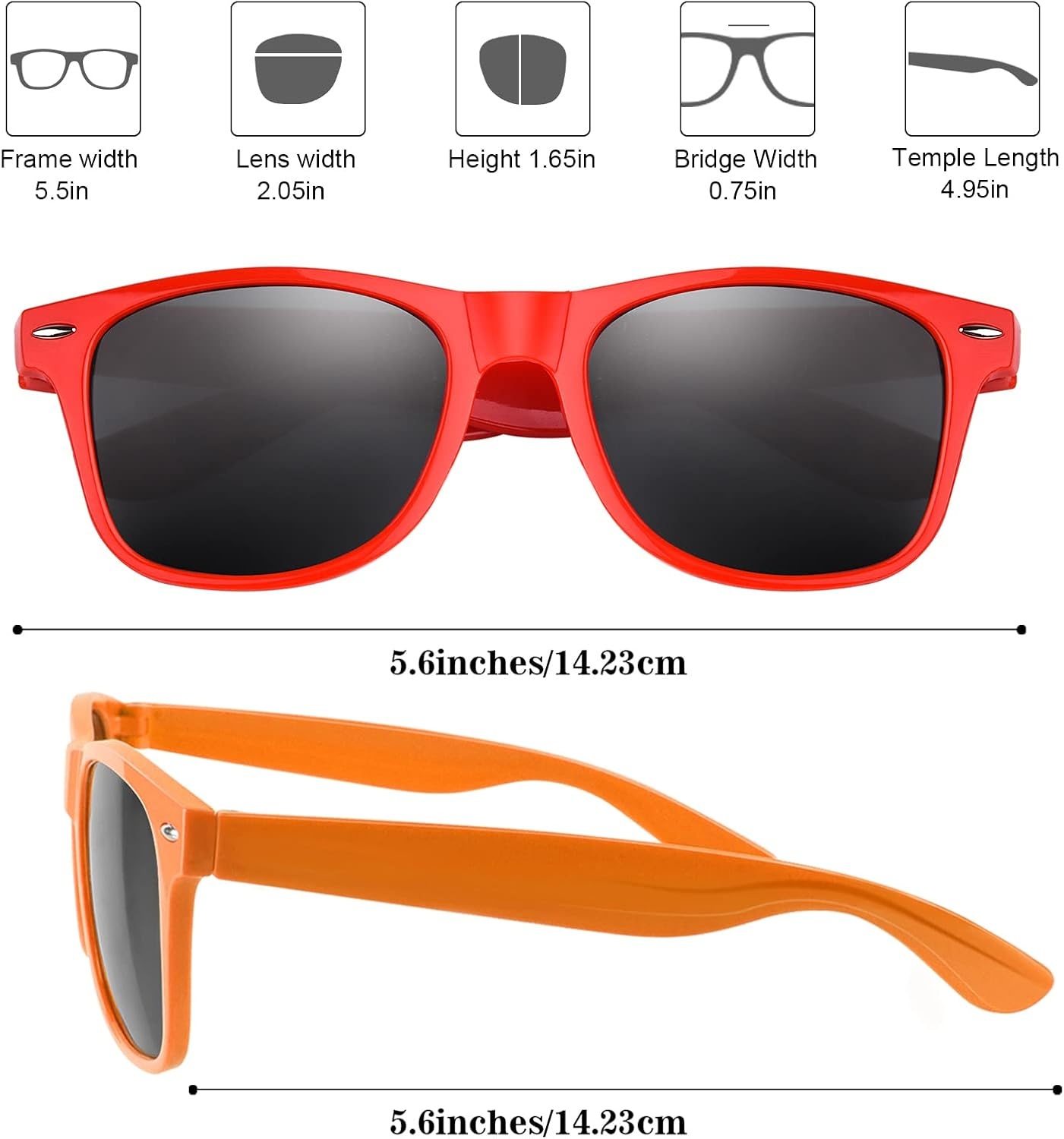 image:imageFEPITO 24 Pack Party Sunglasses Bulk for Birthday Party Favors Goody Bag Fillers for Beach Pool Party Toys for Adults WhiteMixed Colors