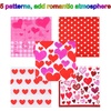 image:imageFEPITO 100 Pcs Valentines Day Napkins Hearts Design Luncheon Napkins for Valentines Day DecorationBridal Shower Wedding Birthday Party
