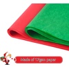 image:imageFEPITO 100 Sheets Green Christmas Tissue Paper Gift Wrapping for Xmas Wrapping Presents Crafts14 x 20 InchRedGreen