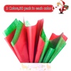 image:imageFEPITO 100 Sheets Green Christmas Tissue Paper Gift Wrapping for Xmas Wrapping Presents Crafts14 x 20 InchRedGreen