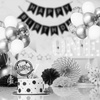 image:imageFEPITO 108 Pcs White Silver Balloon Garland Arch Kit 5 10 12 18 Inches Pastel White Silver Confetti Balloons for Birthday Wedding Bridal Showers Baby Shower Party Decorations