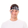 image:imageFEPITO 12 Pack American Flag Bandanas Headband USA Flag Kerchief and 12Pcs Tattoo Sticker for July 4th Patriotic Event Accessories