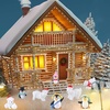 image:imageFEPITO 12 Pcs Winter Resin Penguin Polar Bear Snowflakes Miniature Figurine Mini Christmas Figures for DIY Garden Home Decor Christmas Ornaments12 Pcs Winter Animals