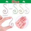 image:imageFEPITO 120 Pcs Christmas Ornament Hooks Stainless Steel Hangers Perfect for Art Craft Tree Decorations 4 Colors