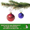 image:imageFEPITO 120 Pcs Christmas Ornament Hooks Stainless Steel Hangers Perfect for Art Craft Tree Decorations 4 Colors