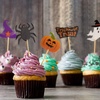 image:imageFEPITO 120 Piece Halloween Decoration Set  Toothpick Flags amp Markers for Party Decor