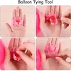 image:imageFEPITO 124Pcs Tropical Balloons Garland Kit  Pink Green Balloon Arch With Palm Leaves Tape Strip Dot Glue and Tying Tool for Party Decor Birthday Supplies