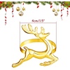 image:imageFEPITO 12Pcs Christmas Napkin Rings Set Trees amp Elk Designs Snowflake Holders for Winter Holiday Dinner Table Decorations Party SuppliesGold