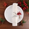 image:imageFEPITO 12Pcs Christmas Napkin Rings Set Trees amp Elk Designs Snowflake Holders for Winter Holiday Dinner Table Decorations Party SuppliesSilver