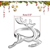 image:imageFEPITO 12Pcs Christmas Napkin Rings Set Trees amp Elk Designs Snowflake Holders for Winter Holiday Dinner Table Decorations Party SuppliesSilver