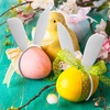 image:imageFEPITO 12Pcs Easter Bunny Ear Napkin Rings Rabbit Napkin Ring Holders Table Decorations for Spring Easter Party