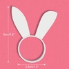 image:imageFEPITO 12Pcs Easter Bunny Ear Napkin Rings Rabbit Napkin Ring Holders Table Decorations for Spring Easter Party