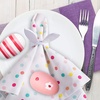 image:imageFEPITO 12Pcs Easter Bunny Ear Napkin Rings Rabbit Napkin Ring Holders Table Decorations for Spring Easter Party