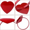 image:imageFEPITO 12Pcs Valentines Day Heart Napkin Rings Red Heart Napkin Rings Table Decorations Heart Napkin Holders for Valentines Day Party Wedding Anniversary