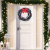 image:imageFEPITO 12m39ft Christmas Pine Garland Artificial Pine Wreath Xmas Decorations with 24 Pcs Holiday Red Christmas Wreath Bows Christmas Greenery Garland for Indoor Outdoor Holiday Home Decor