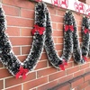 image:imageFEPITO 12m39ft Christmas Pine Garland Artificial Pine Wreath Xmas Decorations with 24 Pcs Holiday Red Christmas Wreath Bows Christmas Greenery Garland for Indoor Outdoor Holiday Home Decor