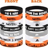 image:imageFEPITO 140 Packs Halloween Wristband Silicone Wristbands 7 Classic Halloween Patterns Rubber Band Bracelets