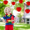 image:imageFEPITO 15 Pack 7 Inch Apple Tissue Honeycomb Hanging Red Paper Apple Decorations Fruit Decoration for Back to School Baby Shower