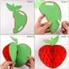 image:imageFEPITO 15 Pack 7 Inch Apple Tissue Honeycomb Hanging Red Paper Apple Decorations Fruit Decoration for Back to School Baby Shower