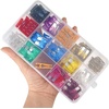 image:imageFEPITO 150pcs Standard Car Fuses Assortment Blade Fuse 2A 3A 5A 75A 10A 15A 20A 25A 30A 35A 40A for Auto Car Truck with 1 Blade Fuse Extrator and 1 Storage Box