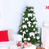 image:imageFEPITO 16 Pcs White Feather Christmas Decorations Fantasy Angel White Feather Wing Ornament for Christmas Party Decoration DIY Craft