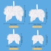 image:imageFEPITO 16 Pcs White Feather Christmas Decorations Fantasy Angel White Feather Wing Ornament for Christmas Party Decoration DIY Craft