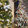 image:imageFEPITO 16 Pcs White Feather Christmas Decorations Fantasy Angel White Feather Wing Ornament for Christmas Party Decoration DIY Craft
