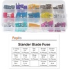 image:imageFEPITO 180pcs Mini Blade Fuse Set Assortment Car Fuses 2A 3A 5A 75A 10A 15A 20A 25A 30A 35A 40A for Auto Car Truck with 1 Blade Fuse Extrator and 1 Storage Box