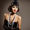 image:imageFEPITO 1920s Accessories Set for Women Flapper Headpiece HeadbandSet D