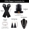 image:imageFEPITO 1920s Accessories Set for Women Flapper Headpiece HeadbandSet D