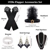image:imageFEPITO 1920s Accessories Set for Women Flapper Headpiece HeadbandSet E