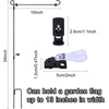 image:imageFEPITO 2 Pack Metal Garden Flag Stand Pole Holder With Stopper and AntiWind Clip for Outdoor Decorative Lawn Yard Flags