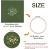 image:imageFEPITO 2 Sets Full Range Embroidery Starter Kit with Pattern and Instructions Cross Stitch Kit Includes 2 Pcs Embroidery Clothes with Floral Pattern 1 Pcs Plastic Embroidery Hoops 1 Pcs Scissor2 Sets Floral