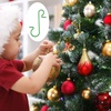 image:imageFEPITO 200 Pcs Christmas Ornament Hooks Green Stainless Steel Christmas Ornament Hangers Perfect for Art Craft Christmas Tree Decorations