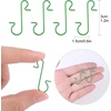 image:imageFEPITO 200 Pcs Christmas Ornament Hooks Green Stainless Steel Christmas Ornament Hangers Perfect for Art Craft Christmas Tree Decorations