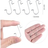 image:imageFEPITO 200 Pcs Christmas Ornament Hooks Silver Stainless Steel Christmas Ornament Hangers Perfect for Art Craft Christmas Tree Decorations