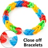 image:imageFEPITO 2000 Pcs Loom Rubber Bands S Clips Plastic Band Clips Connectors Refills Kit Clip for Loom Bracelets DIY Making Clear