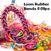 image:imageFEPITO 2000 Pcs Loom Rubber Bands S Clips Plastic Band Clips Connectors Refills Kit Clip for Loom Bracelets DIY Making Clear