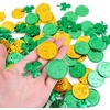 image:imageFEPITO 200PCS St Patricks Day Shamrock Coins amp Confetti Decorations Green amp Gold Lucky Clover Shamrocks Plastic Coins amp PVC Confetti for St Patricks Day Party Favors