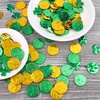 image:imageFEPITO 200PCS St Patricks Day Shamrock Coins amp Confetti Decorations Green amp Gold Lucky Clover Shamrocks Plastic Coins amp PVC Confetti for St Patricks Day Party Favors