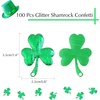 image:imageFEPITO 200PCS St Patricks Day Shamrock Coins amp Confetti Decorations Green amp Gold Lucky Clover Shamrocks Plastic Coins amp PVC Confetti for St Patricks Day Party Favors