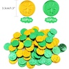 image:imageFEPITO 200PCS St Patricks Day Shamrock Coins amp Confetti Decorations Green amp Gold Lucky Clover Shamrocks Plastic Coins amp PVC Confetti for St Patricks Day Party Favors