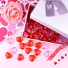image:imageFEPITO 214Pcs Acrylic Hearts Red Pink Heart Valentines Day Vase Filler 087Inch Heart for Valentines Day Table Home Decorations Wedding DecorationsRedpink