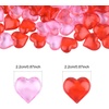 image:imageFEPITO 214Pcs Acrylic Hearts Red Pink Heart Valentines Day Vase Filler 087Inch Heart for Valentines Day Table Home Decorations Wedding DecorationsRedpink