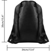 image:imageFEPITO 22 Pack Drawstring Bags String Backpack Bulk Sack Cinch Bag Sport Bags for School Gym TravelingBlack