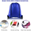image:imageFEPITO 22 Pack Drawstring Bags String Backpack Bulk Sack Cinch Bag Sport Bags for School Gym TravelingBlue