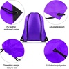 image:imageFEPITO 22 Pack Drawstring Bags String Backpack Bulk Sack Cinch Bag Sport Bags for School Gym TravelingPurple
