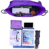 image:imageFEPITO 22 Pack Drawstring Bags String Backpack Bulk Sack Cinch Bag Sport Bags for School Gym TravelingPurple
