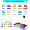 image:imageFEPITO 220PCS Blade Car Fuses Assortment Kit Standard amp Mini Blade Fuse 2A 3A 5A 75A 10A 15A 20A 25A 30A 35A 40A for Auto Truck Boat Truck SUV Automotive Replacement Fuses Puller
