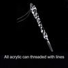 image:imageFEPITO 24 PCS Christmas Acrylic Icicle Clear Plastic Icicle Ornaments for Christmas Party Christmas Tree Hanging Supplies Holiday Decoration35